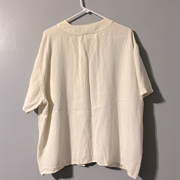 JR Bentley Plus Size 24 White Round Neck Button Up Top - Picture 2 of 4